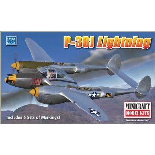 Minicraft Models P 38J Lightning 1/144 Scale Toys & Games