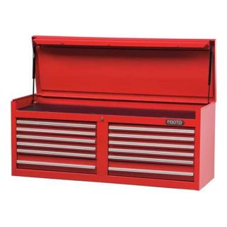 Proto J445419 12RD Tool Chest, 54 In, 12 Dr, Red