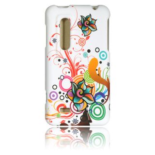 Luxmo Autumn Flower Rubber Coated Case for LG Thrill 4G