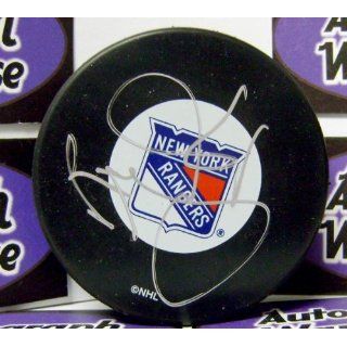 Ron Greschner autographed Hockey Puck (New York Rangers