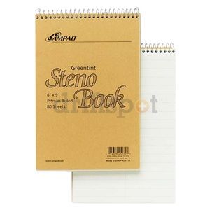 Ampad 25275 Craft Covered Ruled Steno Notebooks