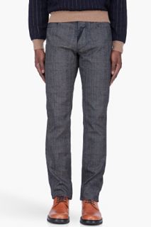 John Galliano Charcoal Slim Five Pocket Trousers for men