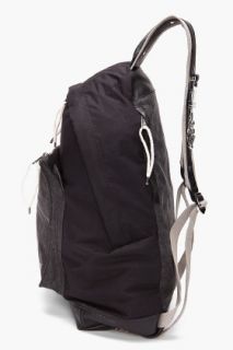 KRISVANASSCHE Black Canvas Backpack for men