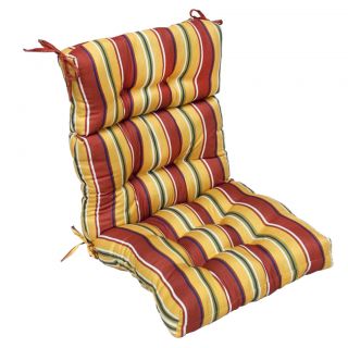Outdoor Mayan Stripe High Back Chair Cushion
