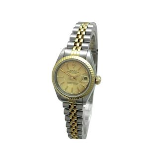 Pre owned Womens Rolex 18K Yellow Gold and Stainless Steel Oyster