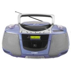Coby MP CD450 Portable CD/ Radio/ Stereo Cassette Player/ Recorder