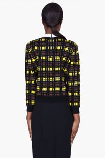 Marni Brown Wool Contrast Collar Blouse for women