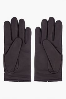 Maison Martin Margiela Black Lambskin Zip Gloves for men