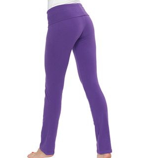 American Apparel Womens Purple Cotton Spandex Jersey Straight Leg
