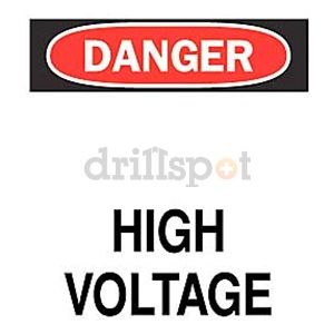 Brady 25535 Danger Sign, 14 x 10In, R and BK/WHT, HV, HV