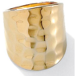 gold over sterling silver hammered ring msrp $ 181 00 sale $ 62 99