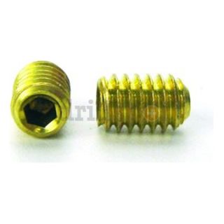 DrillSpot 0151359 #8 32 x 1/8 Brass Cup Point Socket Set Screw Be