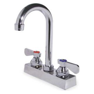 Trident 2HYG7 Bar Faucet, 2H Lever, Chrome, Deck Mounting