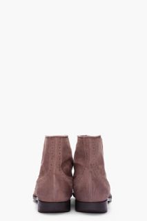 Paul Smith  Brown Suede Columbia Brogue Boots for men