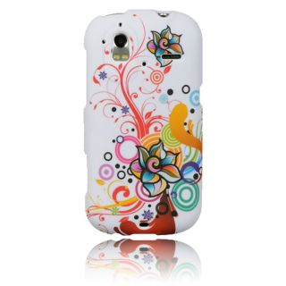 Luxmo Autumn Flower Rubber Coated Case for HTC Amaze 4G