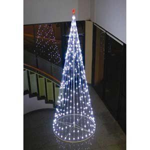 Homebrite 144 Prelit Christmas Tree W Star, 61378, White