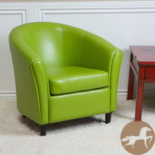 Christopher Knight Home Sherri Lime Green Bonded Leather Chair